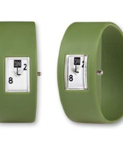 Too Late analog army green watch een trendy horloge van 2Toolate