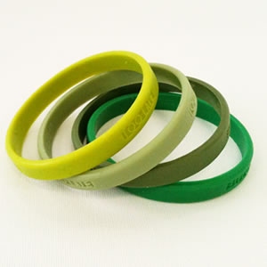 Siliconen Armbandjes Groen van Too Late