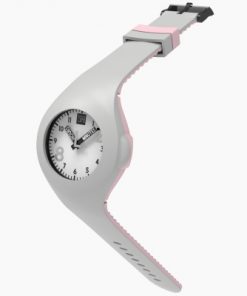 Mash up Bicolor Lightgrey en de kleur Pink uniek horloge van Too2Late
