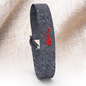 LED WATCH FABRIC Blue Jeans