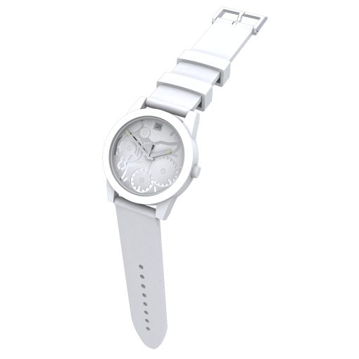 TOO LATE Watch JOY WHITE Silver Ø39mm
